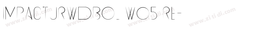 ImpactURWDBol W05 Re字体转换